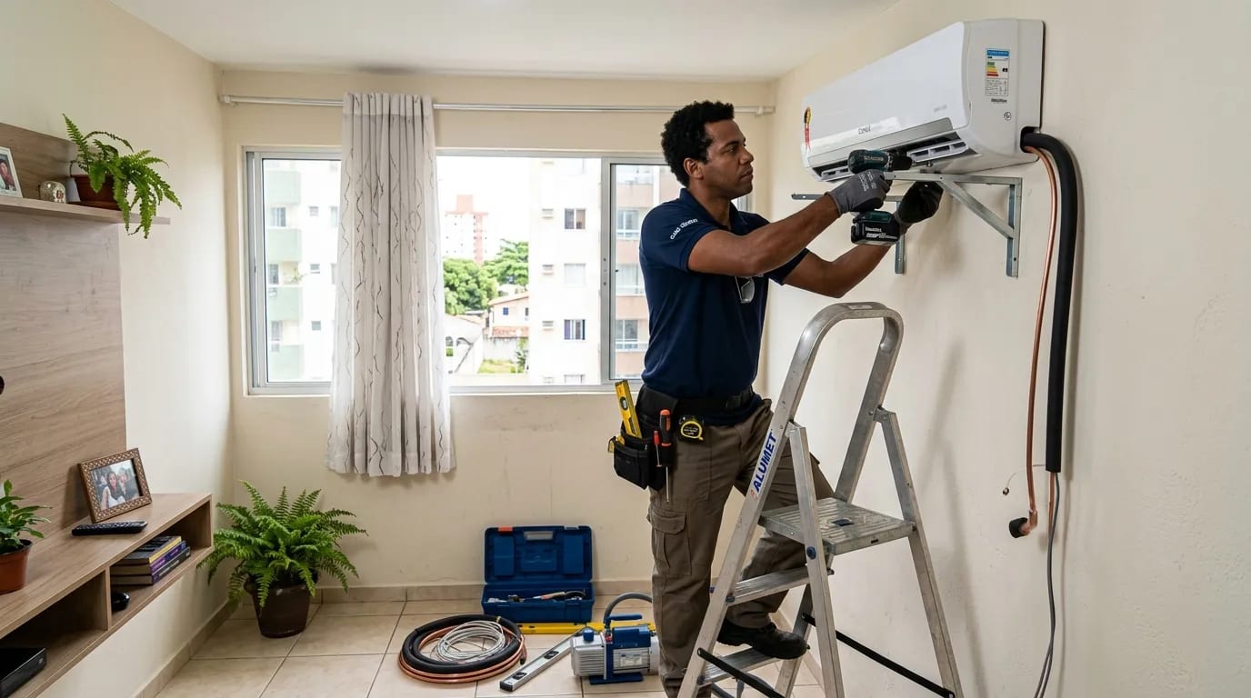 Instalação de ar-condicionado split em Canoas‑RS
